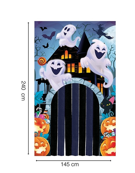 Cortina Fantasmas Puerta  145X240 CMS