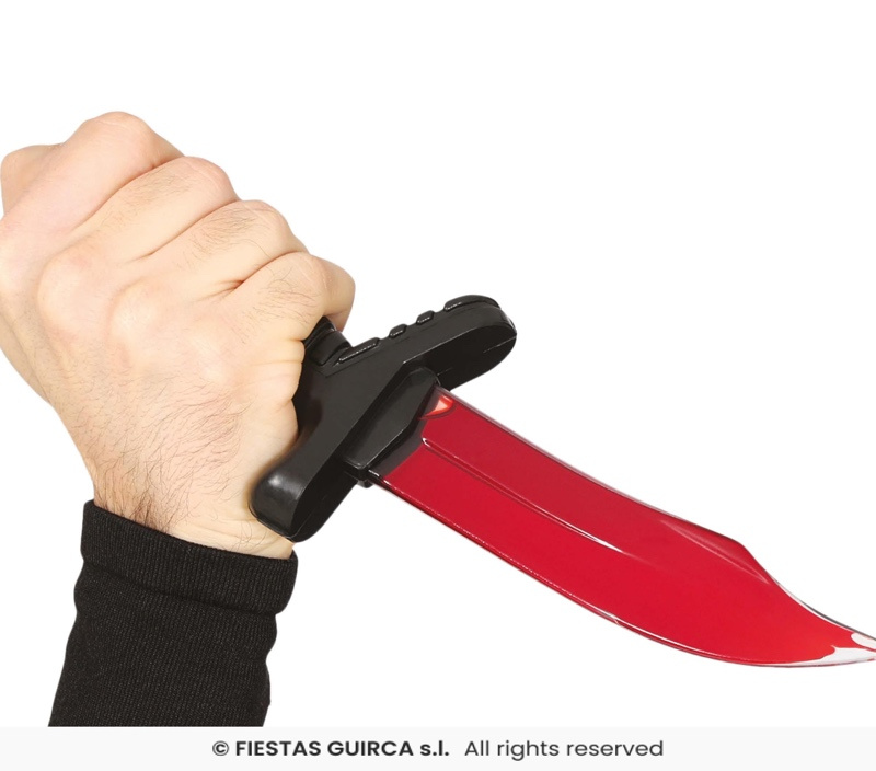 Cuchillo Con Sangre 25 cms