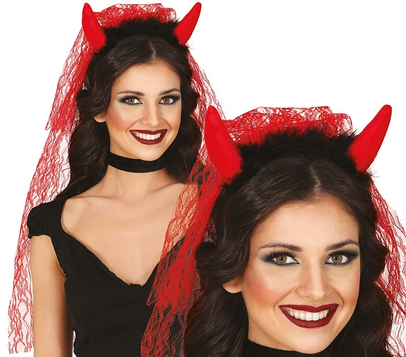 Diadema Demonia Con Velo