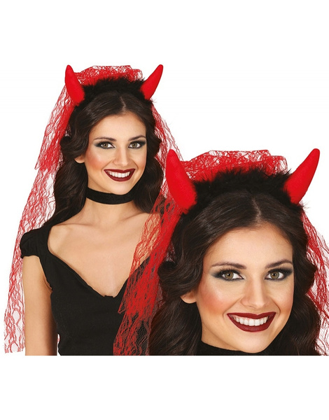 Diadema Demonia Con Velo