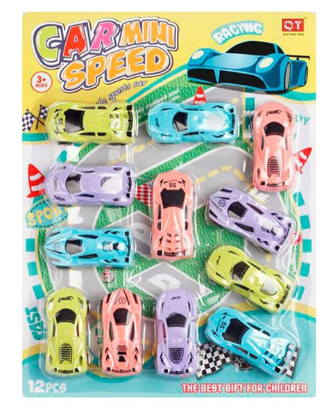 Set 12 coches Leyo 38x28 cms