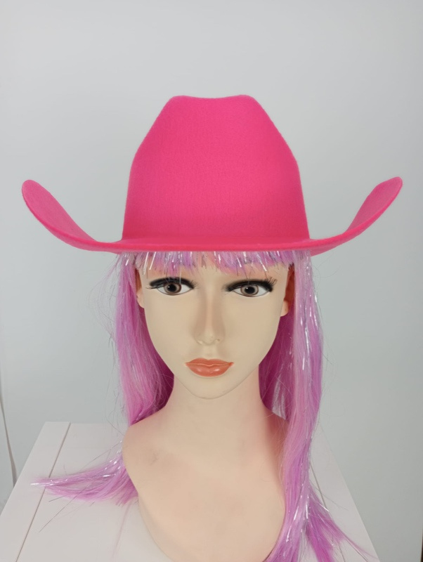 Sombrero rosa cowboy adulto