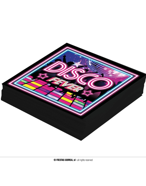 Bolsa 12 Servilletas Disco Fever