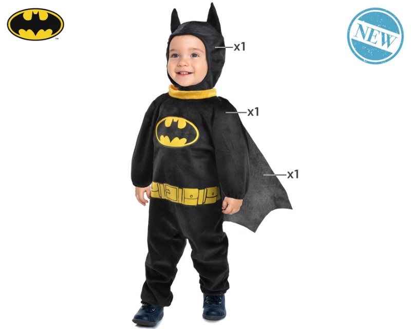 Disfraz Batman negro para bebés