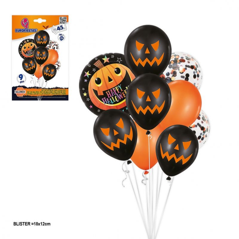 Set 9 12R Foil f. Halloween Calabaza Neg