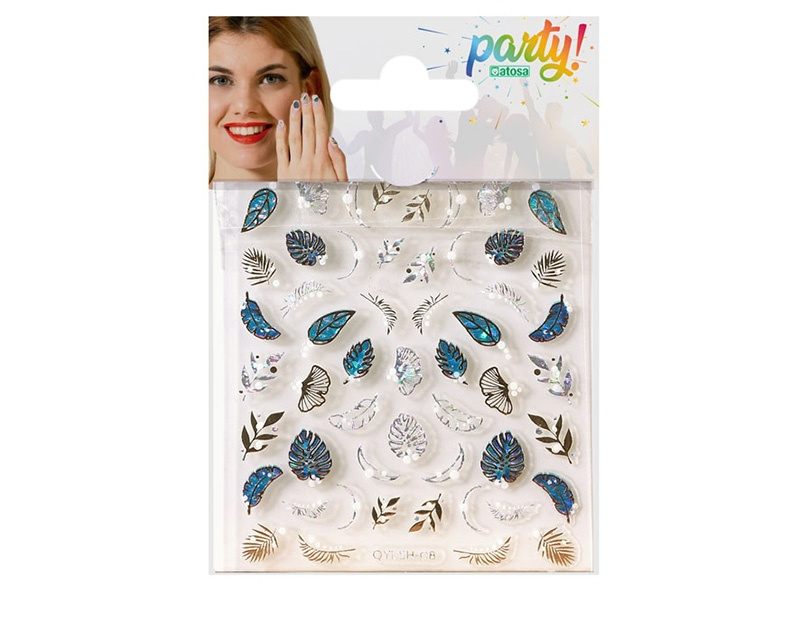 Pegatinas Uñas Hojas