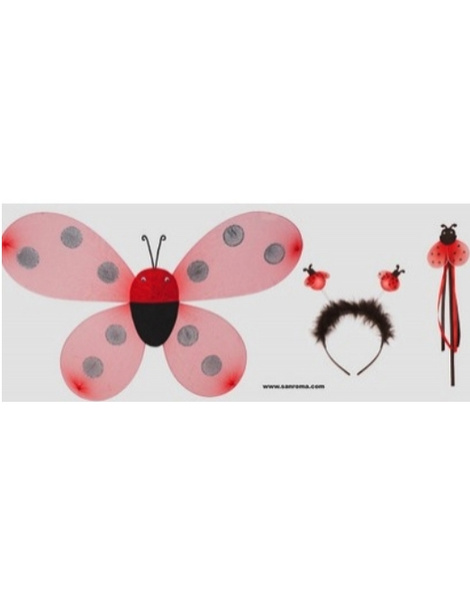 Set insecto mariquita  62x40 Cms