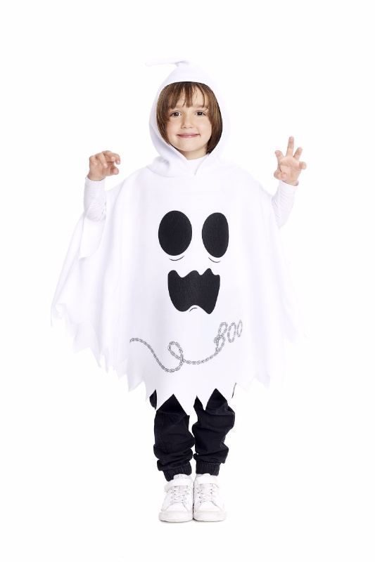 Disfraz poncho Fantasmita bebés/Infantil