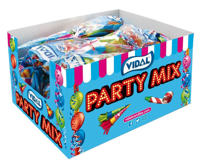 CAJA 24 Conos Chuches Party 70 grs.VIDAL