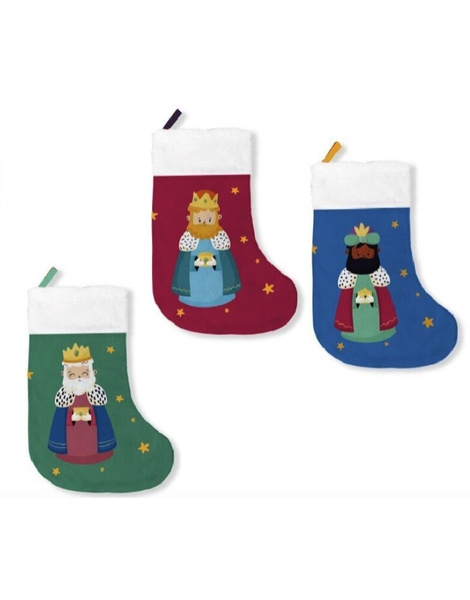 Calcetines Decorativos Reyes Magos 3 Uds