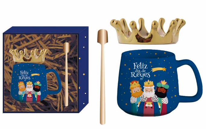 Set Taza-Corona-Cuchara Reyes Magos