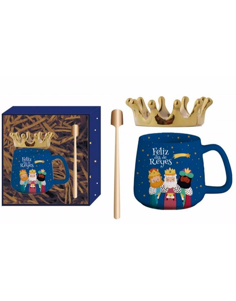 Set Taza-Corona-Cuchara Reyes Magos