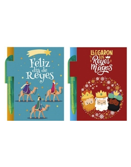 Mini Libreta Con Boligrafo Reyes Magos