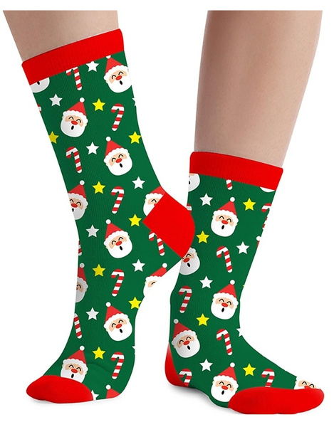 Calcetines navidad verde Noel infantil