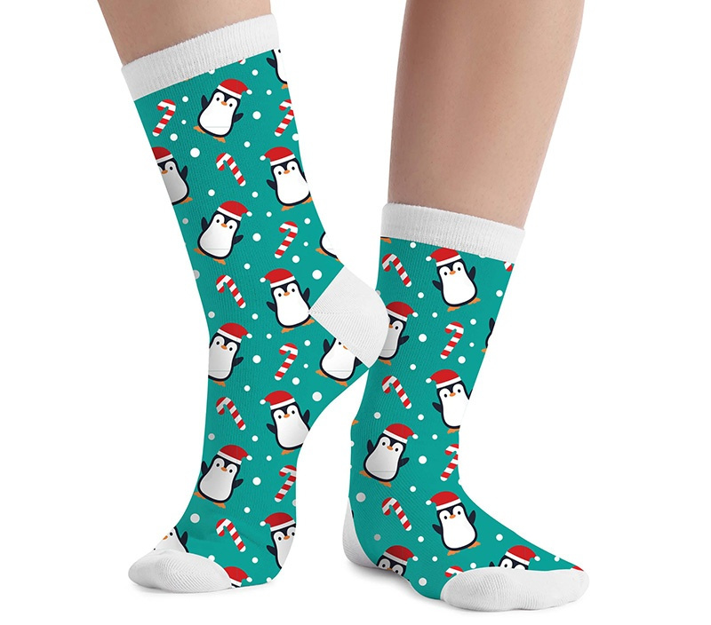 Calcetines navidad pingüinos infantil