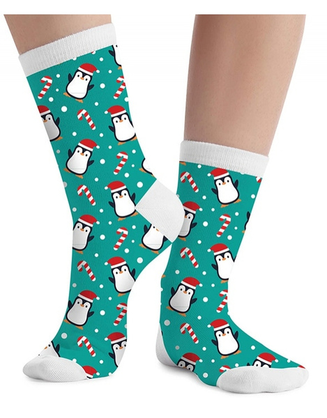 Calcetines navidad pingüinos infantil