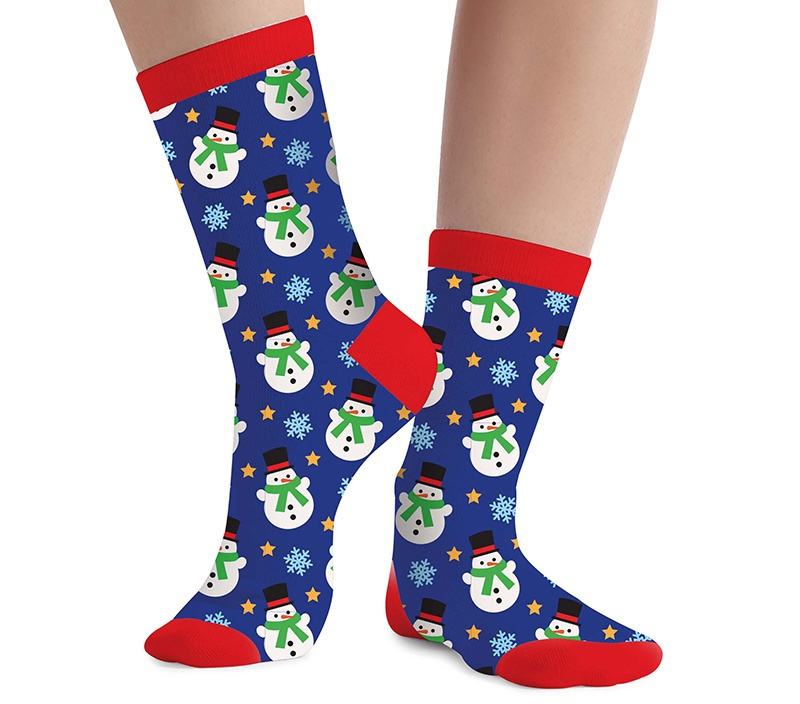 Calcetines navidad muñeco nieve infantil