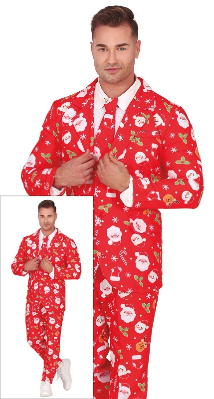 Disfraz Traje Chaqueta Navidad Hombre