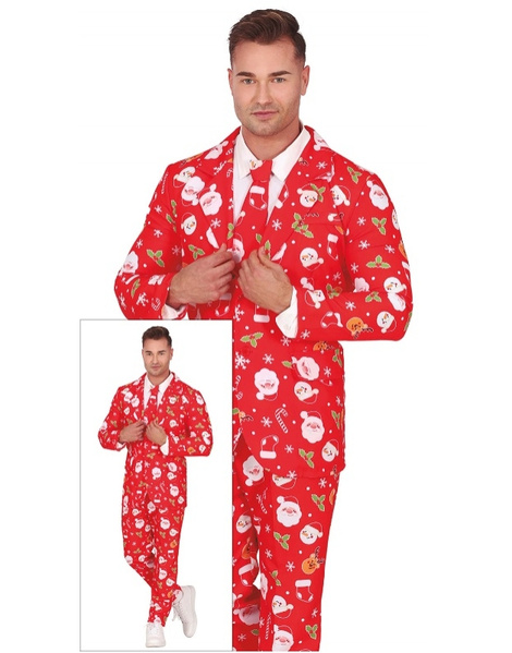 Disfraz Traje Chaqueta Navidad Hombre