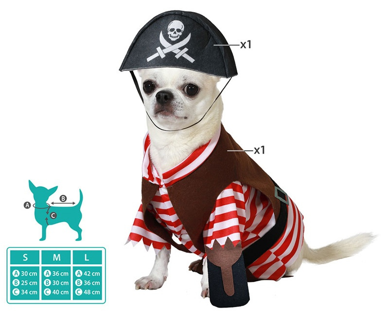 Disfraz Pirata para mascotas