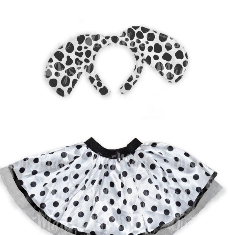 Conjunto Dalmata con tutu infantil T.U