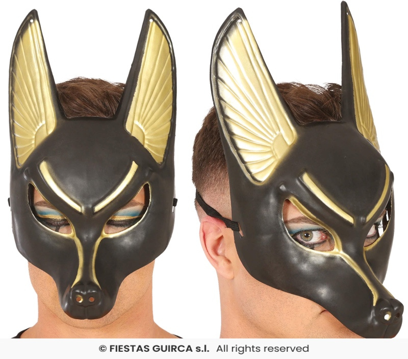 Mascara Anubis PVC,adulto