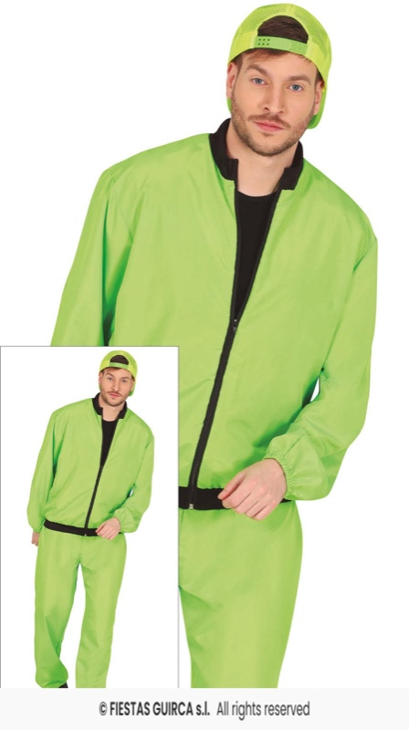 Disfraz Traje Verde Neon Adulto