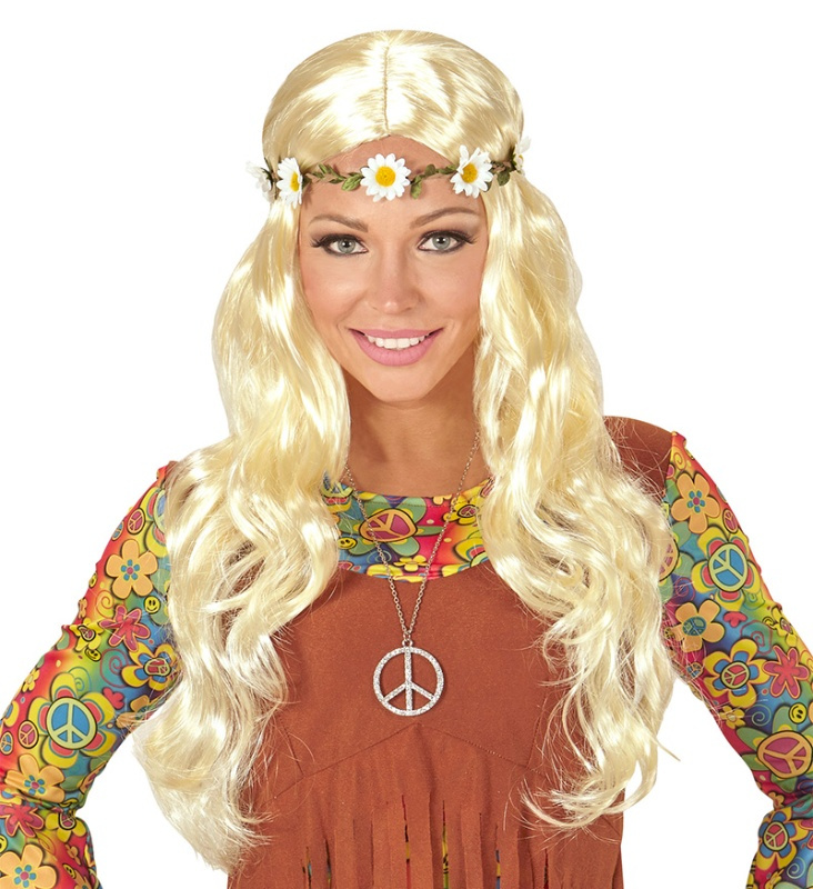 Peluca Hippie/Medieval en rubia/morena