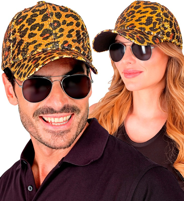 Gorra Leopardo Lentejuelas adulto