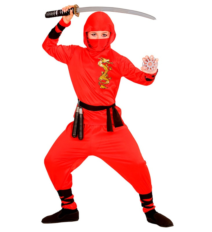 Disfraz Ninja Rojo Infantil/Juvenil