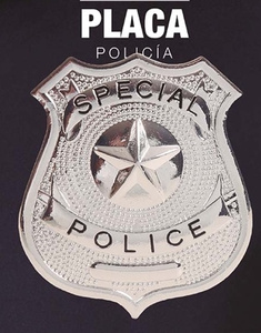▷ Placa de policia de metal - Disfraces El Carrusel
