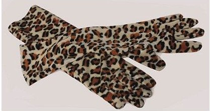 Guantes Largos Leopardo 40 Cms.