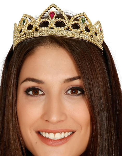 Diadema dorada pvc