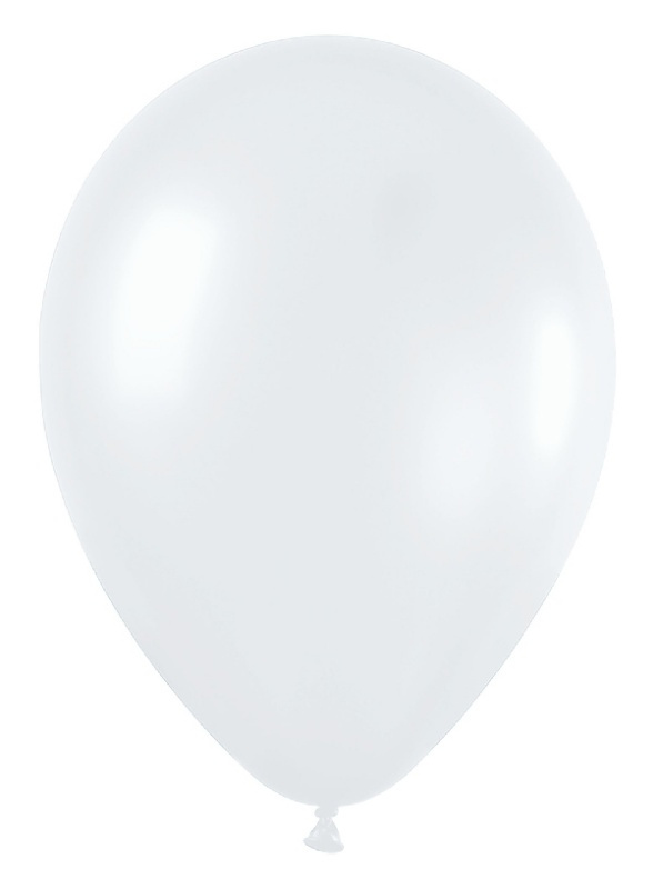 Globos Látex Satín Blanco 12.5 cms.