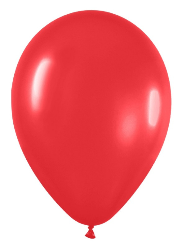 Bolsa 50 Globos Látex Rojo  30 cms.