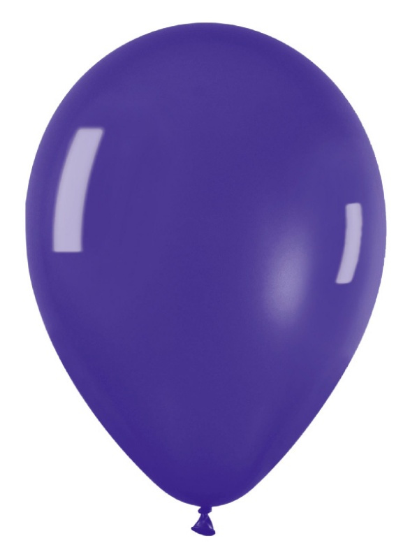 Globos Latex Cristal Violeta 12.5 cms.