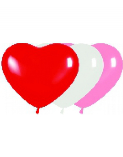 Bolsa 50 Globos Corazón Blanco