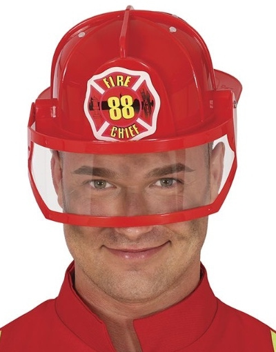 Capacete de bombeiro americano adulto