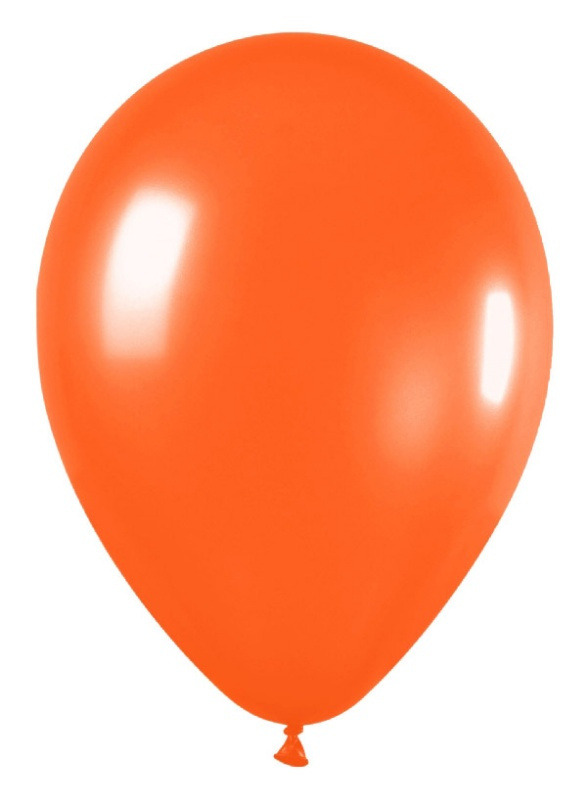 Bolsa 100 Globos Naranja Metal R5