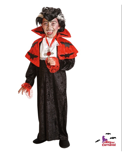 Disfraz Conde Drácula T-2 Halloween Disfraces TuDi Vampiro Niños 2 Años