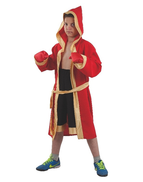 Disfraz De Boxeador Rojo 8-10 Años