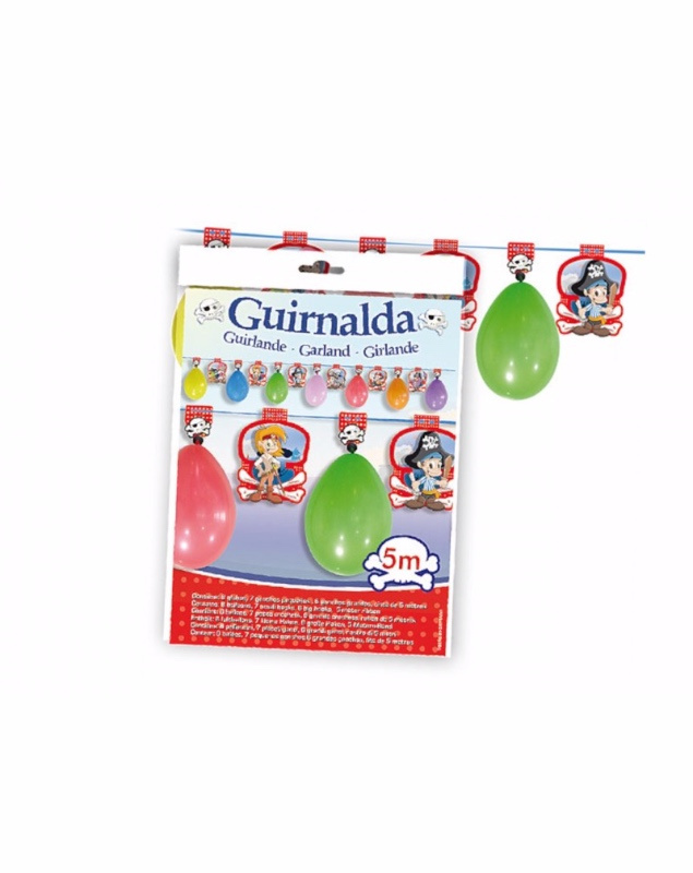 Guirnalda Piratas Con Globos