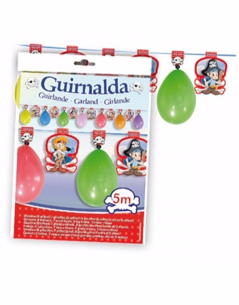 Guirnalda Piratas Con Globos