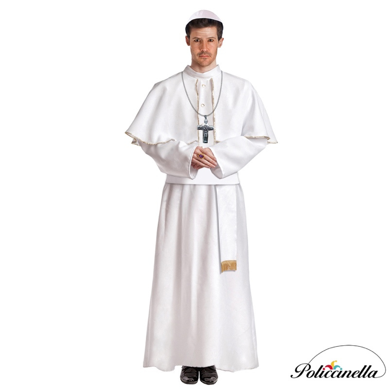 Traje Adulto White Pope