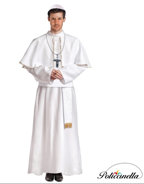 Traje Adulto White Pope