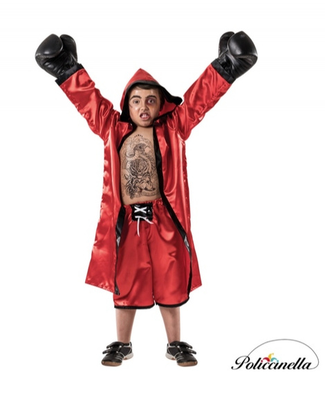 Disfraz Boxeador rojo infantil